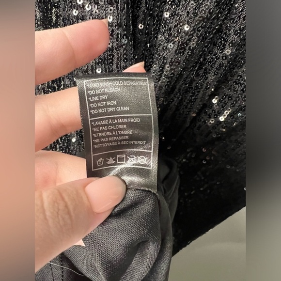 Betsey Johnson - Sequin Black Mini Dress - Size XS - Picture 7 of 11